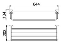 Полка для полотенец Timo Selene 12058/03 Черный — фото 3, Полки для полотенец