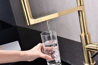 Смеситель для кухни Paulmark Tornado To213402-SBG Светлое брашированное золото — фото 9, Смесители для кухни