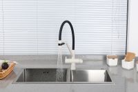 Смеситель для кухни Gappo G4398-81 Белый Черный — фото 4, Смесители для кухни