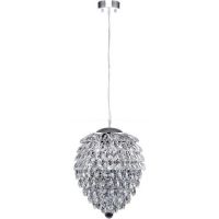 Подвесной светильник Crystal Lux Charme SP6 Chrome Transparent Прозрачный Хром — фото 1, Подвесные светильники