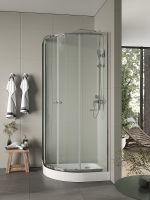 Товар: Душевой уголок Agger A01-090TCR 90x90 профиль Хром стекло прозрачное - фото 3 Душевой уголок Agger A01-090TCR 90x90 профиль Хром стекло прозрачное — фото 3, Душевые уголки четверть круга