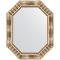 Зеркало Evoform Polygon 77х62 BY 7202 в багетной раме - Серебряный акведук 93 мм — фото 1, Мебель для ванной