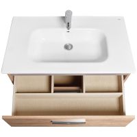 Товар: Тумба под раковину Roca Victoria 80 A857470517 подвесная Орех - фото 3 Тумба под раковину Roca Victoria 80 A857470517 подвесная Орех — фото 3, Мебель для ванной