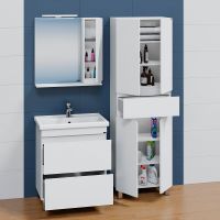 Тумба под раковину СанТа Марс 70 700293 Белая — фото 3, Тумбы под раковину