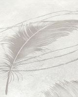 Обои Solo Soft Air SL8872-12 Винил на флизелине (1,06*10) Бежевый/Розовый, Перья — фото 4, Обои для стен