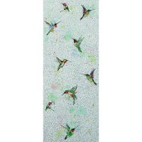 Панно Marburg Crush Motion 63497 Винил на флизелине (0,7*2,7) Серый/Разноцветный, Птицы — фото 1, Обои для стен