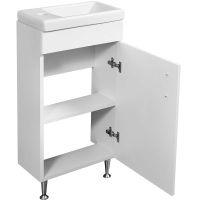 Тумба под раковину Stella Polar Концепт 40 SP-00000232 Белая — фото 2, Мебель для ванной