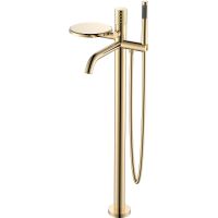 Смеситель для ванны Boheme Stick 129-GG Золото — фото 1, Смесители