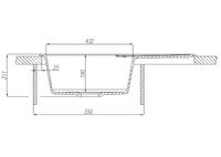 Товар: Кухонная мойка Aquaton Амира 78 1A712932AI250 Серый шелк - фото 5 Кухонная мойка Aquaton Амира 78 1A712932AI250 Серый шелк — фото 5, Кухонные мойки