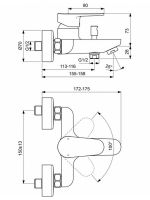 Смеситель для ванны Ideal Standard Cerafine Model O BC500XG Черный шелк — фото 7, Смесители