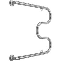 Водяной полотенцесушитель Terminus М-образный (1) 600х600 4620768881213 Хром, боковое подключение, G 1" НР — фото 1, Водяные полотенцесушители