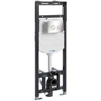 Инсталляция WasserKRAFT Alme 15TLT.010.ME.BN01 для унитаза с клавишей смыва Никель — фото 1, Инсталляции для унитазов