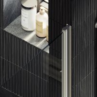 Товар: Душевая дверь Maybah Glass MGD-803-5 800x1980 на монопетле Хром матовый стекло прозрачное - фото 5 Душевая дверь Maybah Glass MGD-803-5 800x1980 на монопетле Хром матовый стекло прозрачное — фото 5, Душевые двери в нишу