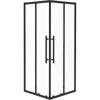 Душевой уголок Esbano Flex 90x90 ESOGF90KVB профиль Черный стекло прозрачное — фото 1, Квадратные душевые уголки