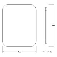 Товар: Зеркало Defesto Opti 40x50 DF 2801S с подсветкой 15W-4500К/Сенсорный выключатель/Нейтральный белый свет - фото 3 Зеркало Defesto Opti 40x50 DF 2801S с подсветкой 15W-4500К/Сенсорный выключатель/Нейтральный белый свет — фото 3, Мебель для ванной