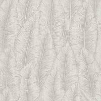 Обои Grandeco Cumaru CU 3204 Винил на флизелине (0,53*10,05) Серый, Листья — фото 1, Обои для стен