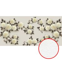 Фреска Ortograf Цветы 33206 Фактура бархат FX Флизелин (5,6*2,7) Белый, Цветы — фото 1, Фрески