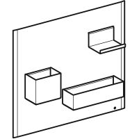 Комплект магнитной доски Geberit Acanto 500.649.01.2 Белый матовый — фото 2, Мебель для ванной