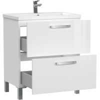 Тумба под раковину Cersanit Melar 70 64129 подвесная Белая — фото 7, Мебель для ванной