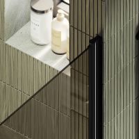 Товар: Душевая дверь Maybah Glass MGD-798-6 600x1980 на монопетле Черный стекло бронзовое - фото 5 Душевая дверь Maybah Glass MGD-798-6 600x1980 на монопетле Черный стекло бронзовое — фото 5, Душевые двери в нишу