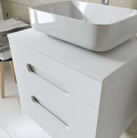 Тумба под раковину VIANT Марсель 66 VMAR66N-T2YP подвесная Белая — фото 5, Мебель для ванной