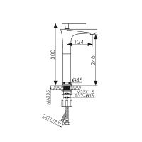 Смеситель для раковины Kaiser Star 02111 Хром — фото 3, Смесители