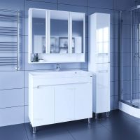 Тумба под раковину СанТа Лондон 100 224019 Белая — фото 4, Тумбы под раковину