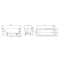 Чугунная ванна Jacob Delafon Parallel 170x70 без антискользящего покрытия арт-E2947-S-00 — фото 3, Чугунные ванны