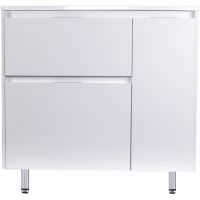 Тумба под раковину Style Line Барселона 90 L СС-00002345 Белая — фото 1, Тумбы под раковину