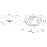 Товар: Кухонная мойка Domaci Бьелла DMC-14 DMC-14-310 Серая - фото 4 Кухонная мойка Domaci Бьелла DMC-14 DMC-14-310 Серая — фото 4, Кухонные мойки