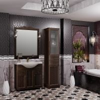 Тумба под раковину Opadiris Тибет 85 00-00002851 с решеткой Орех антикварный — фото 4, Мебель для ванной