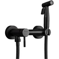 Гигиенический душ со смесителем Frap F7503-6 Черный матовый — фото 1, Гигиенические души