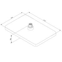 Верхний душ Damixa Merkur 940050300 Черный матовый — фото 4, Душевое оборудование. Душевая программа