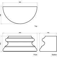 Товар: База Европласт 190x170x380 мм арт-1.17.200 - фото 4 База Европласт 190x170x380 мм арт-1.17.200 — фото 4, Колонны