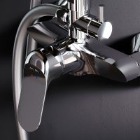 Душевая система AM.PM Sunny Хром арт-F0785C800 — фото 11, Душевые стойки