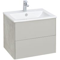 Тумба под раковину Aquaton Сохо 60 1A258001AJ9A0 подвесная Слэйт Галька серая — фото 1, Тумбы под раковину