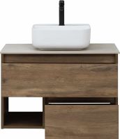 Товар: Тумба с раковиной STWORKI Карлстад 75 425315 подвесная Дуб рустикальный - фото 3 Тумба с раковиной STWORKI Карлстад 75 425315 подвесная Дуб рустикальный — фото 3, Мебель для ванной