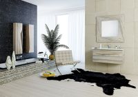 Тумба под раковину Clarberg Papyrus Wood 100 Pap-w.01.10/LIGHT подвесная Светлое дерево — фото 8, Тумбы под раковину