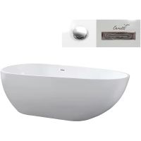 Акриловая ванна Ceruttispa Mimi 170x80 CT9671 без гидромассажа — фото 2, Ванны