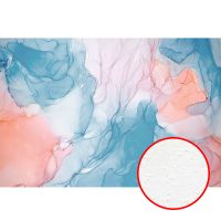 Фреска Ortograf Fluid art 33646 Фактура бархат FX Флизелин (4*2,7) Голубой/Розовый, Абстракция — фото 1, Фрески