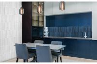 Керамическая плитка Monopole Ceramica Martinica Blue настенная 7,5x30 см — фото 3, Керамическая плитка