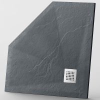 Душевой поддон из искусственного камня Grossman Strong 100x100 GR-S2100100D Графит — фото 3, Душевые поддоны из искусственного камня