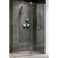 Душевая перегородка Abber Komfort 120 AG09120 профиль Хром стекло прозрачное — фото 1, Душевые перегородки