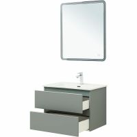 Тумба под раковину Aquanet Вега 70 329602 подвесная Мисти грин — фото 11, Тумбы под раковину