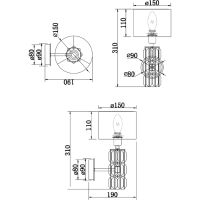 Товар: Настенный светильник Maytoni Modern Talento DIA008WL-01CH Белый Хром - фото 17 Настенный светильник Maytoni Modern Talento DIA008WL-01CH Белый Хром — фото 17, Светильники