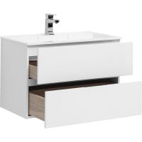 Товар: Тумба с раковиной Aquanet Алвита 80 238368 подвесная Белый глянец - фото 3 Тумба с раковиной Aquanet Алвита 80 238368 подвесная Белый глянец — фото 3, Тумбы с раковиной