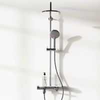 Товар: Душевая система Damixa Jupiter 977760000 с термостатом Хром - фото 3 Душевая система Damixa Jupiter 977760000 с термостатом Хром — фото 3, Душевое оборудование. Душевая программа