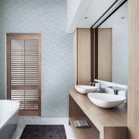 Обои LOYMINA Hygge 2 Hg10 018 Флизелин (1*10,05) Бирюзовый, Однотонный/Штукатурка — фото 2, Обои для стен