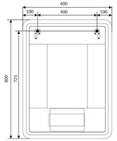 Зеркало 1MarKa Amour 60 Ц0000007710 с подсветкой с сенсорным выключателем — фото 3, Зеркала в ванную комнату