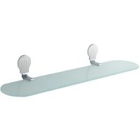 Стеклянная полка Frap F33 F3307 Хром — фото 1, Полки для ванной и душа